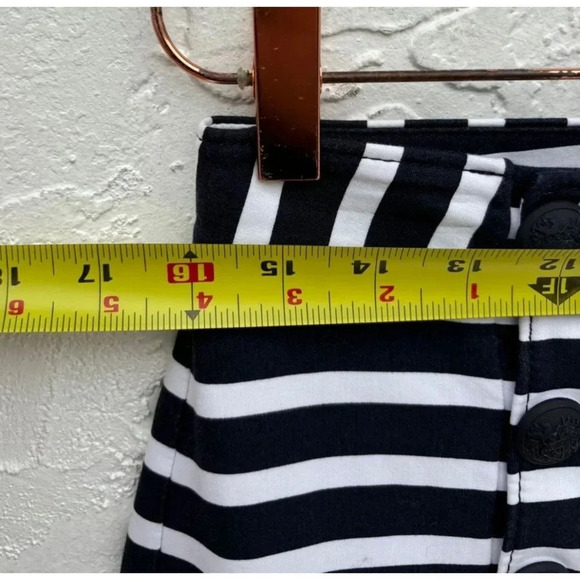 New Express Womens Low Rise Skinny Leg Ankle Fit Sailor Pants Stripes Sz 6R - Picture 7 of 14